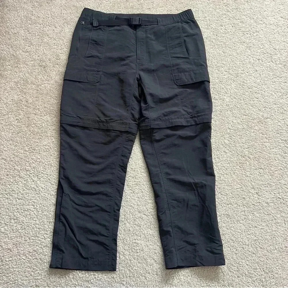 The North Face Paramount Peak Convertible Pants Shorts Gray Men Size XL Reg AJFB